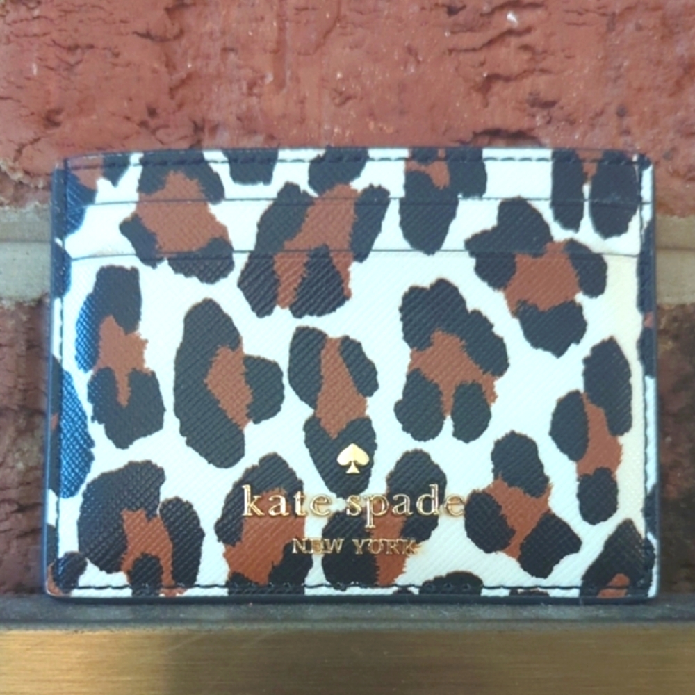 Kate Spade Leopard Print Card Holder